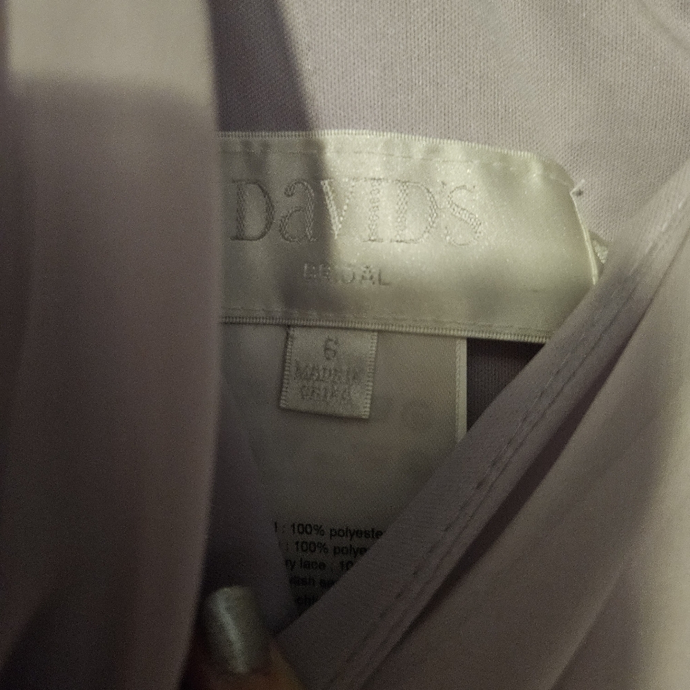 David bridal prom dress lilac color